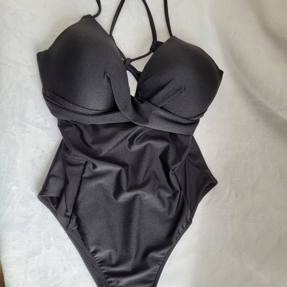 Cupshe Black One Piece Swim